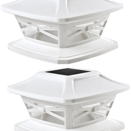 Davinci Lighting Pyramid Solar Outdoor Post Cap Lights...